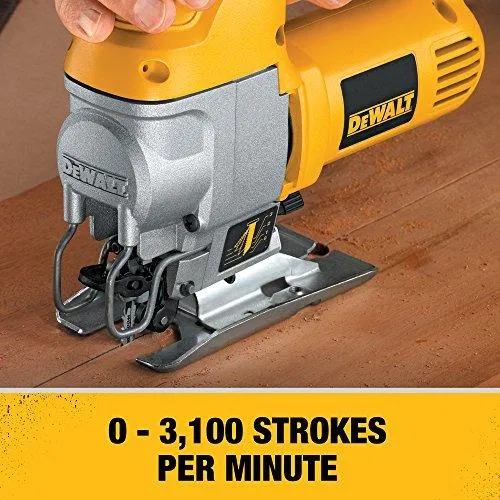 DEWALT Jig Saw, Top Handle, 5.5-Amp (DW317K)