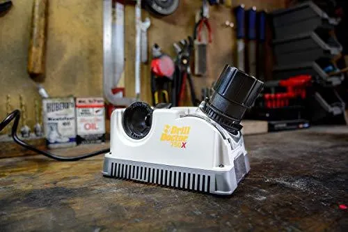 Drill Doctor - DD750X 750X Drill Bit Sharpener for High-Speed Steel, Masonry, Carbide, Cobalt, & TiN-coated Drill Bits, with Adjustable Angles from 115° to 140°, Sharpens 3/32in – 3/4in Drill Bits gray/black