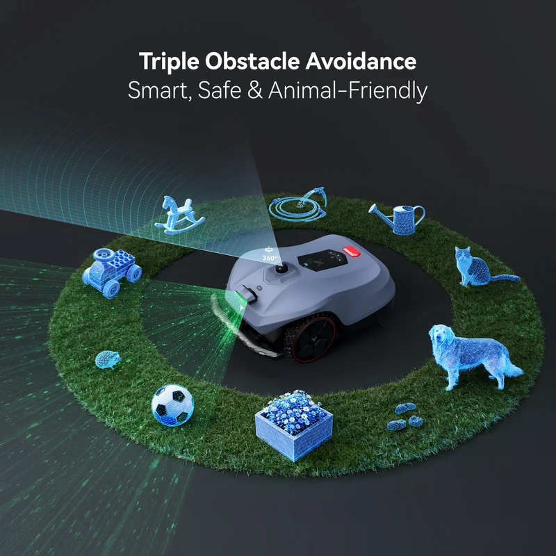 HOOKII Neomow X 2 Robotic Lawn Mower with 3D LiDAR and AI Vision System