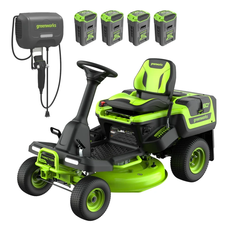 60V 30" CrossoverT Riding Lawn Tractor, (4) 8.0Ah Batteries & 600W Charger Included | CRT3062