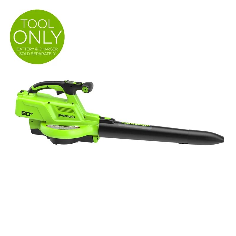 Greenworks 80V 3-in-1 Blower Vacuum – 520 CFM, 240 MPH (Tool Only)