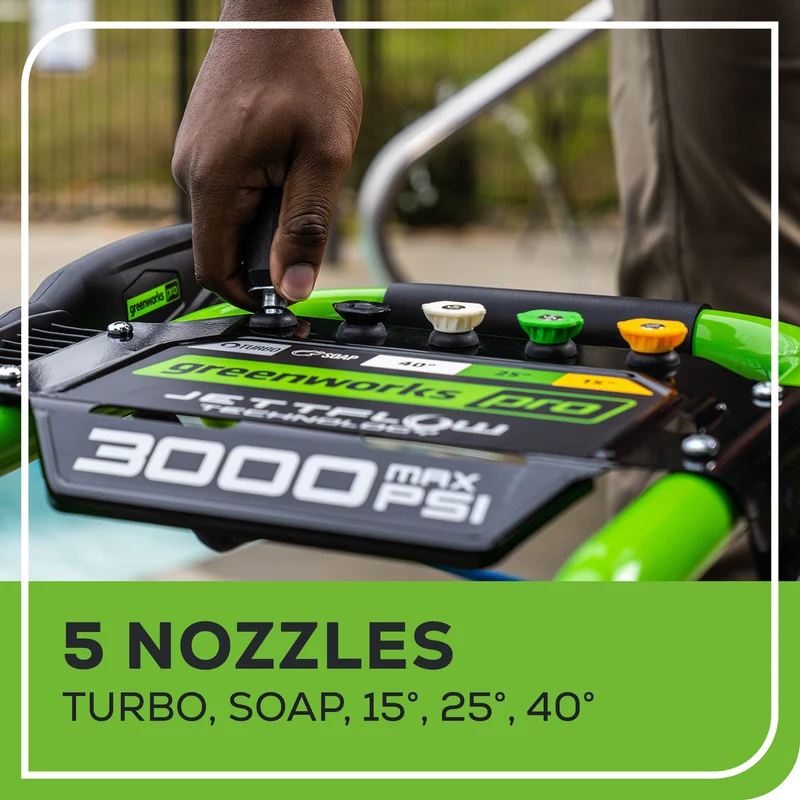 3000 PSI TruBrushless Pressure Washer with BONUS: 15” Surface Cleaner