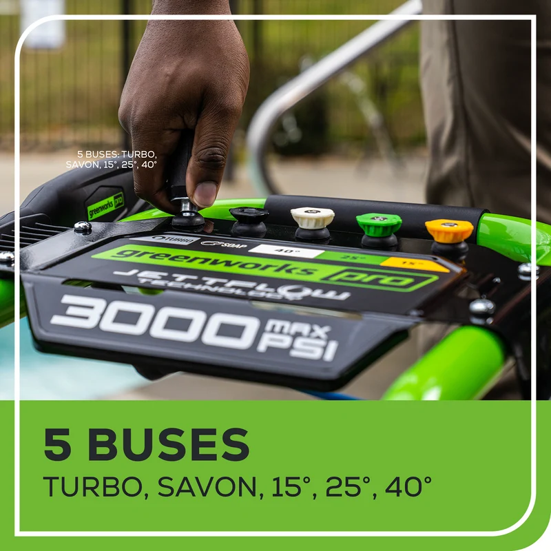 3000 PSI TruBrushless Pressure Washer with BONUS: 15” Surface Cleaner
