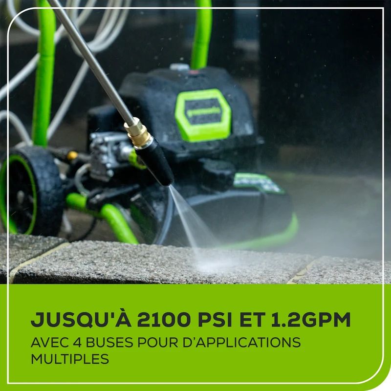 Greenworks 2100 PSI 1.2 GPM Electric Pressure Washer