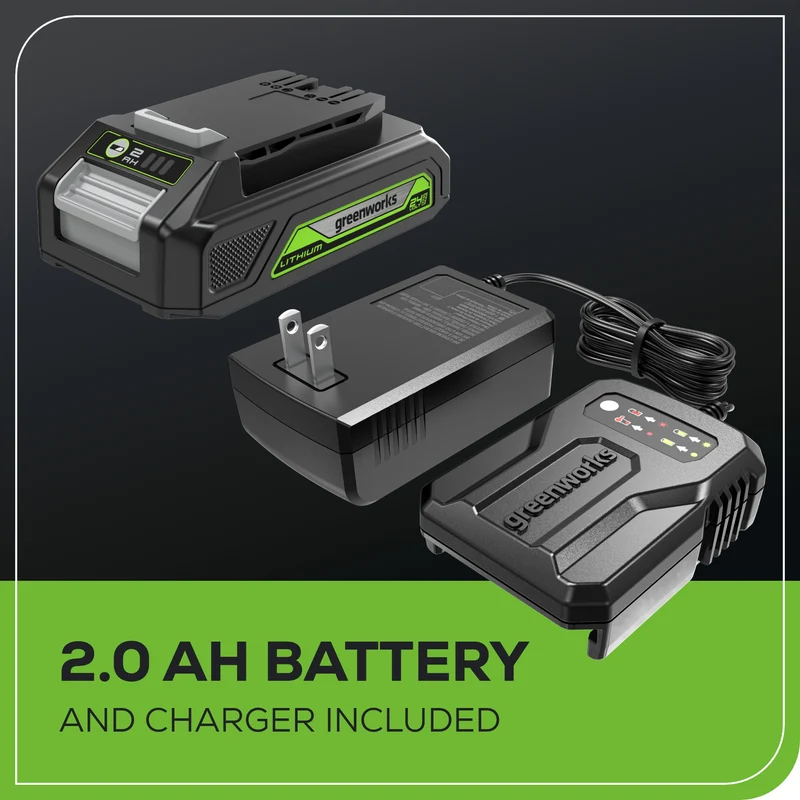 24V Brushless Jig Saw, 2.0Ah Battery & Charger Included