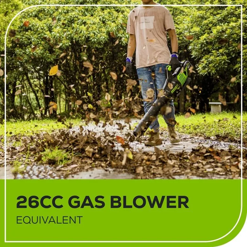 80V Blower & 16" String Trimmer Combo, 2.0Ah Battery and Charger Included