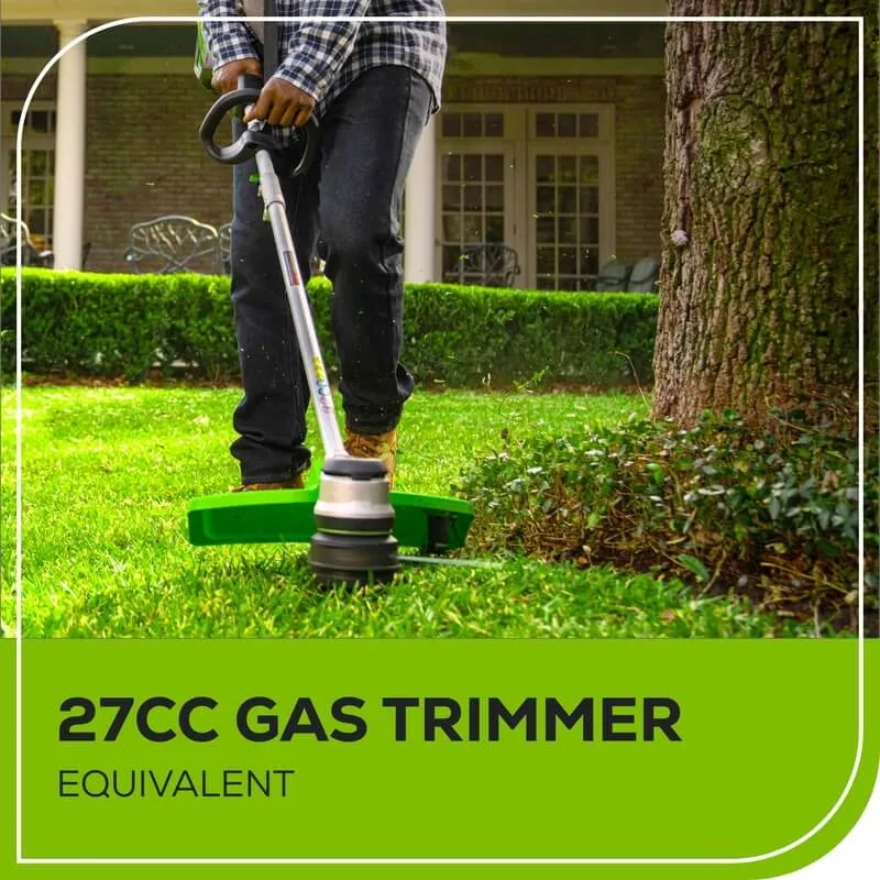 80V Blower & 16" String Trimmer Combo, 2.0Ah Battery and Charger Included