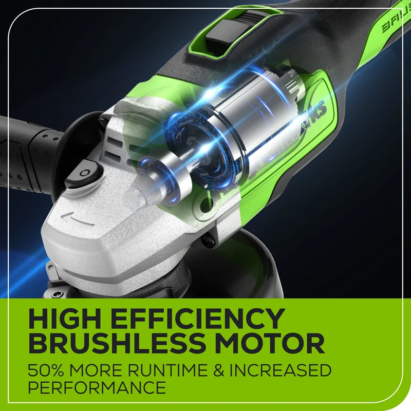 24V Angle Grinder, 4.0Ah USB Battery and Charger Included