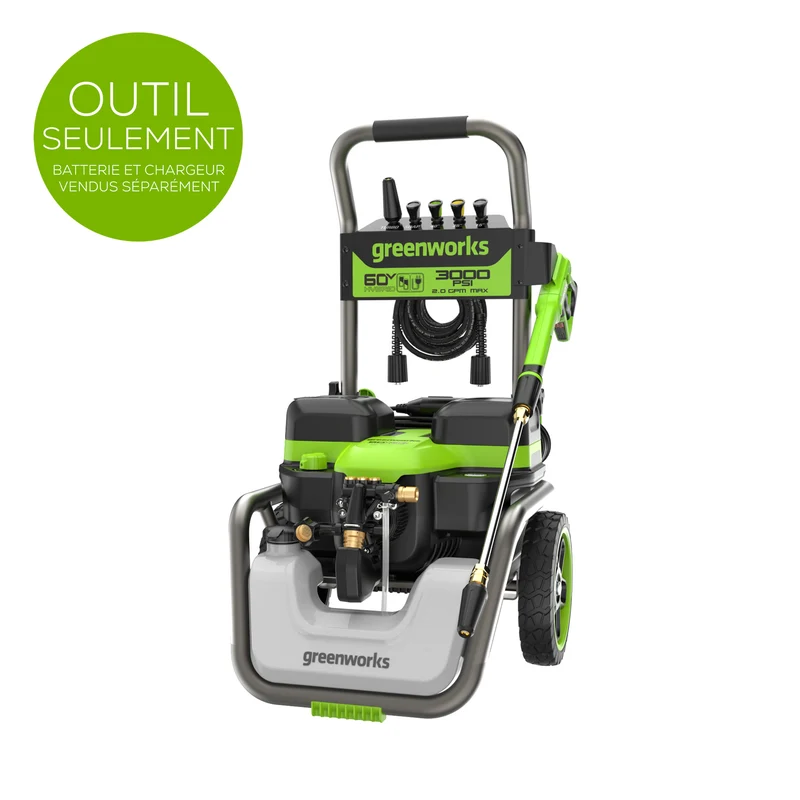 60V 3000 PSI Hybird Pressure Washer (Tool Only)
