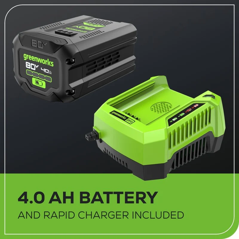 80V 770 CFM 180 MPH Leaf Blower, 4.0Ah Battery and Charger Included