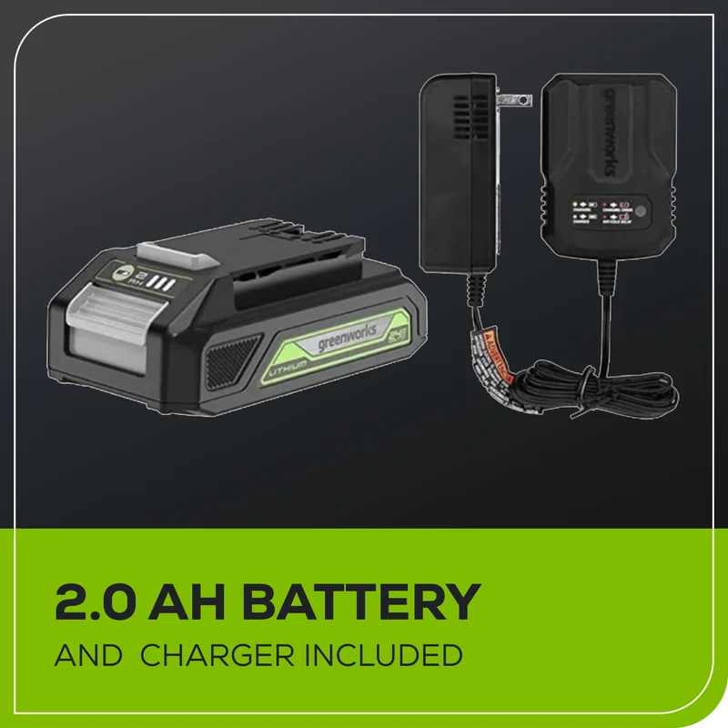 24V Brushless Reciprocating Saw, 2.0Ah Battery and Charger Included