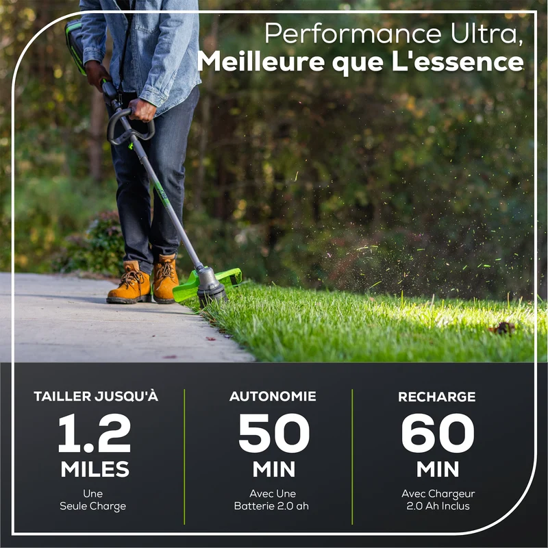 80V 17" Brushless String Trimmer (Tool Only) BONUS: Shoulder Strap and Extra Line