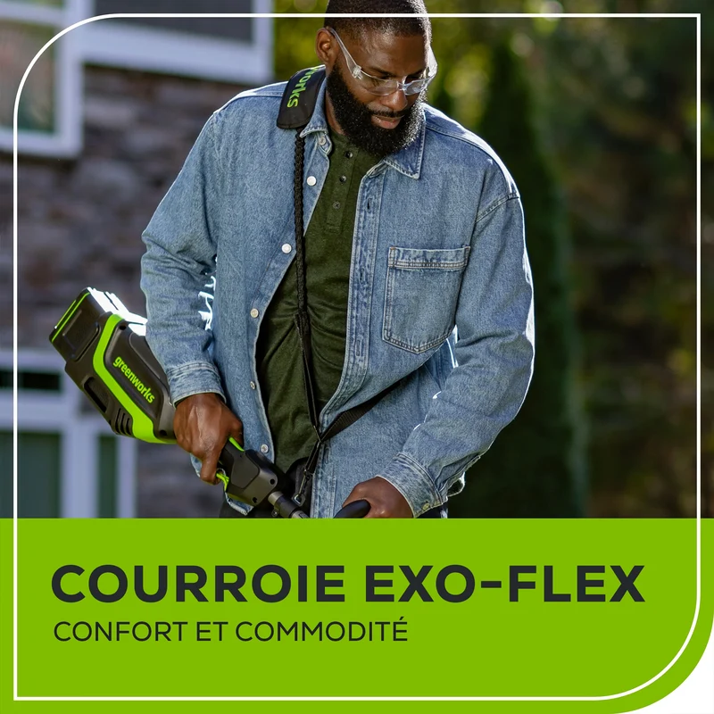 80V 17" Brushless String Trimmer (Tool Only) BONUS: Shoulder Strap and Extra Line