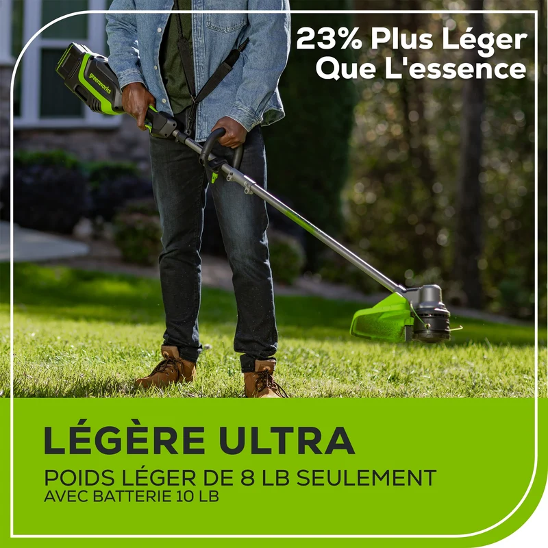 80V 17" Brushless String Trimmer (Tool Only) BONUS: Shoulder Strap and Extra Line
