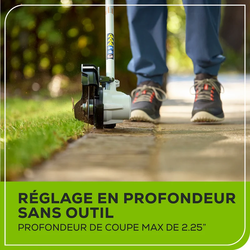 48V (24V x 2) 8-Inch Brushless Edger (Tool Only)