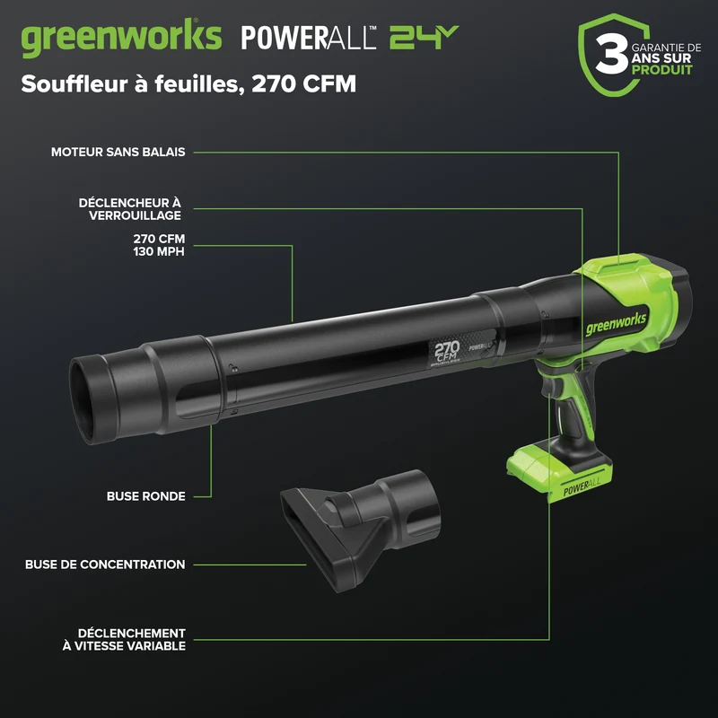 48V (24V x 2) 17" Brushless Mower & Blower & Trimmer Combo Kit, (2) 4.0Ah Batteries and 65W Type-C Charger with (2) 3-FT Cables Included