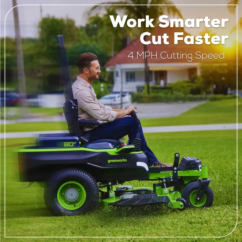 80V 60" Maximus Z Zero Turn Mower, (2) 16Ah, (4) 8.Ah Batteries and 1.5Kw Charger Included | MZ6081