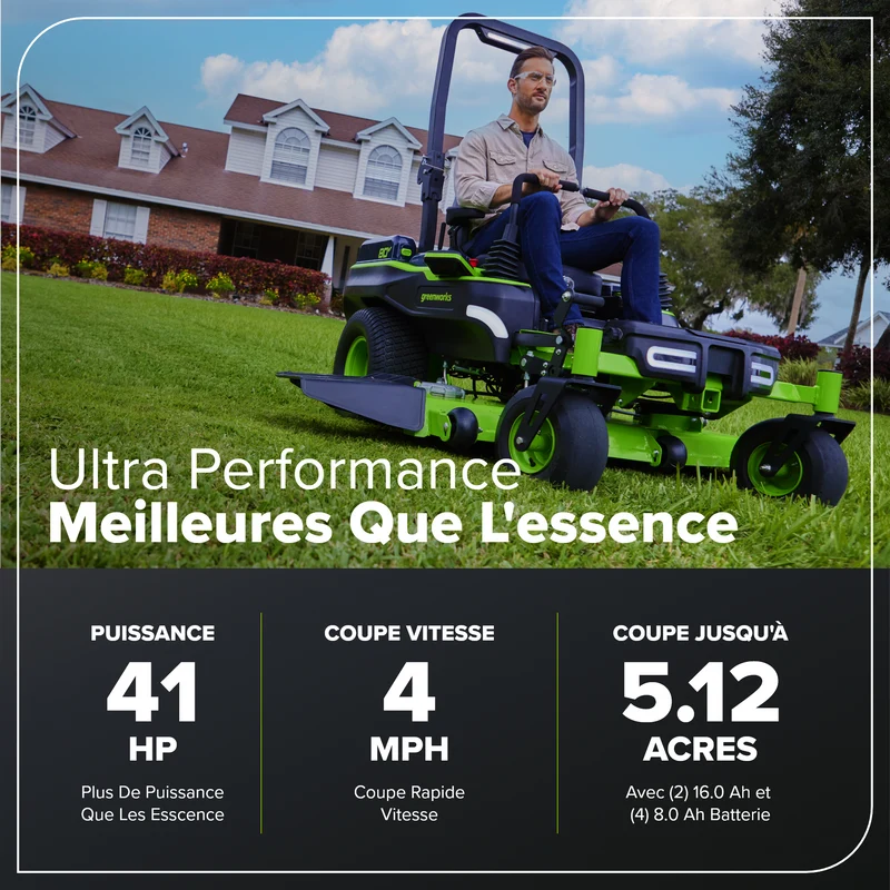 80V 60" Maximus Z Zero Turn Mower, (2) 16Ah, (4) 8.Ah Batteries and 1.5Kw Charger Included | MZ6081