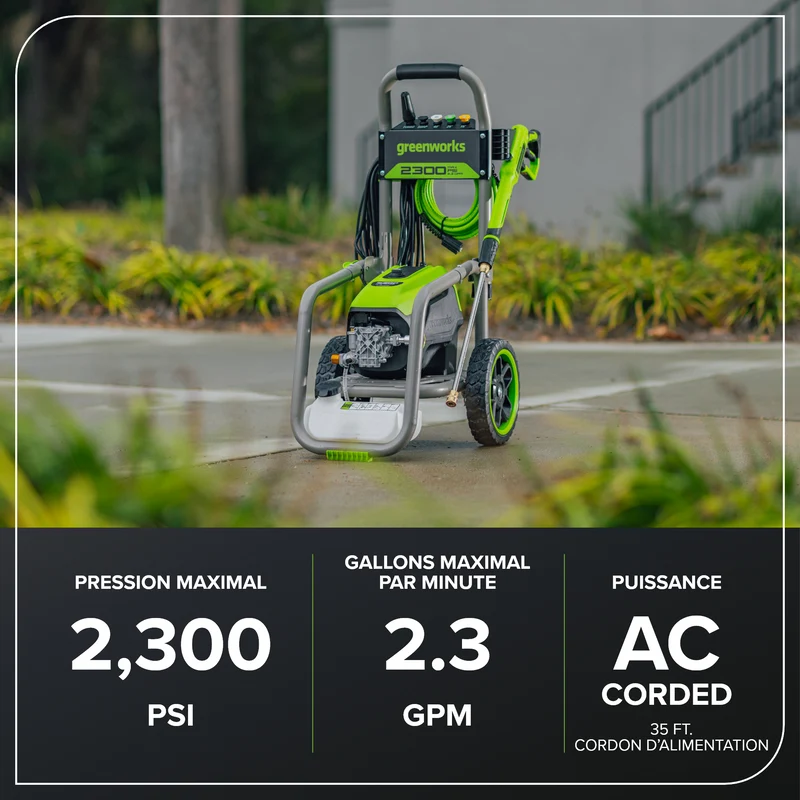 2300 PSI 2.3 GPM Brushless Electric Pressure Washer