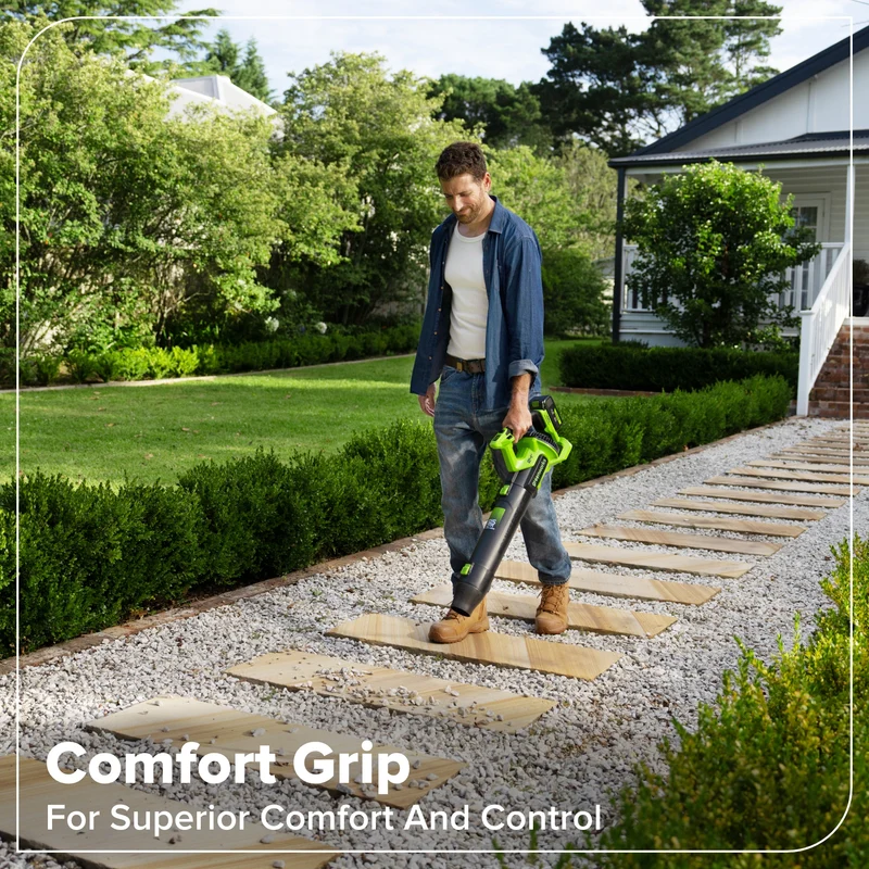 24V 12" Brushless String Trimmer & 515 CFM Blower, 3.0Ah Battery, 65W Type-C Charger and 3-FT Cable Included