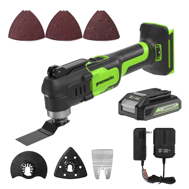24V Oscillating Multi-Tool, 2.0Ah Battery & Charger Included