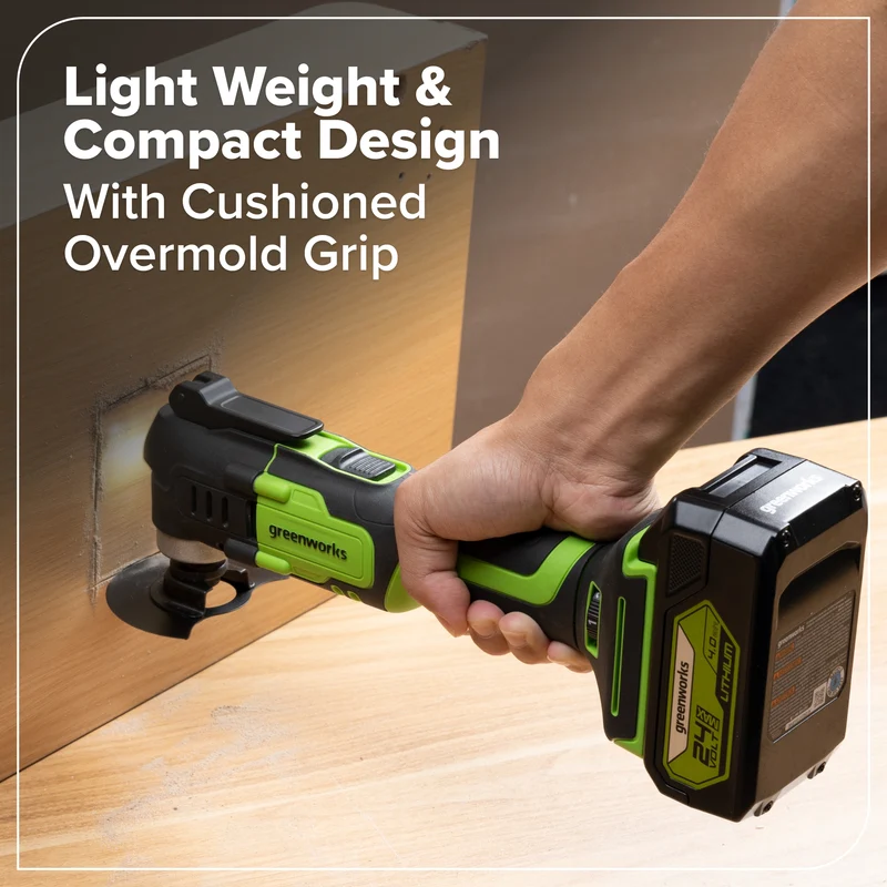 24V Oscillating Multi-Tool, 2.0Ah Battery & Charger Included