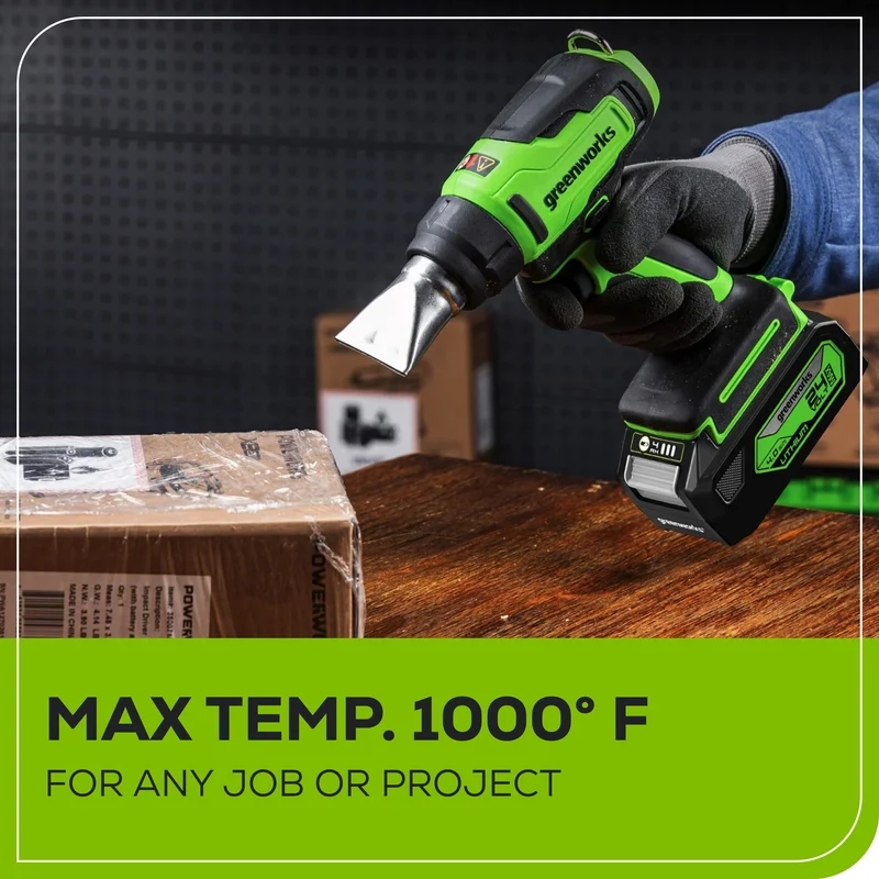 24V Cordless Heat Gun with 2.0Ah Battery & Charger Included