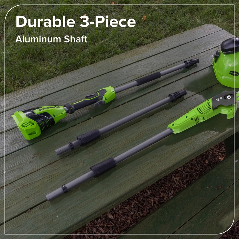 24V Brushless 8" Pole Saw, 2.0Ah Battery and 30W Type-C Charger (3-FT) Included