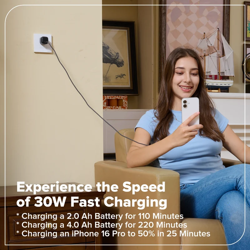 30W Charger Block with USB-C Port