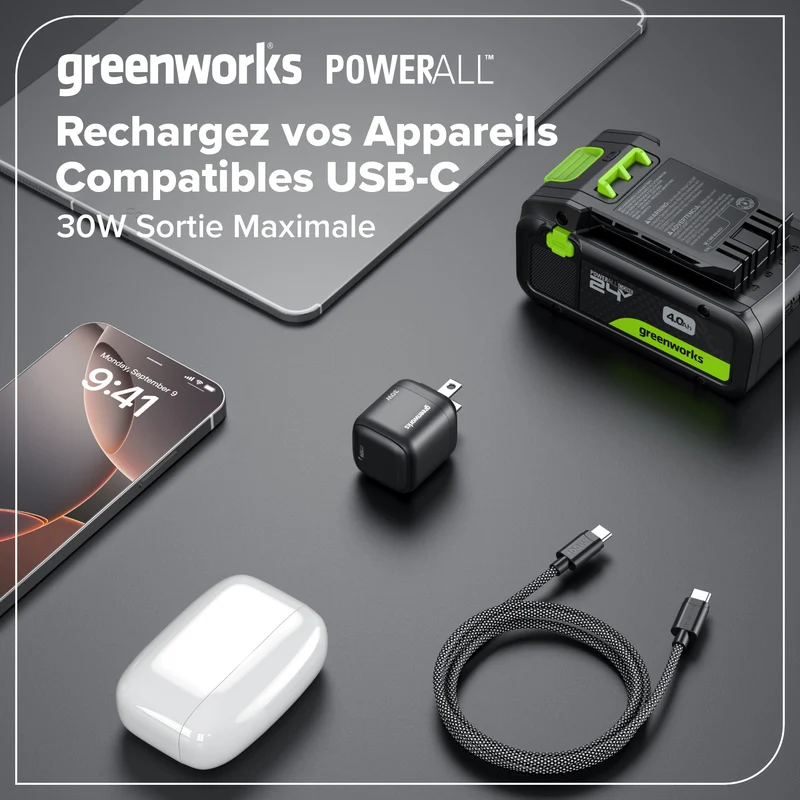30W Charger Block with USB-C Port