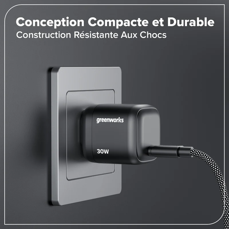 30W Charger Block with USB-C Port