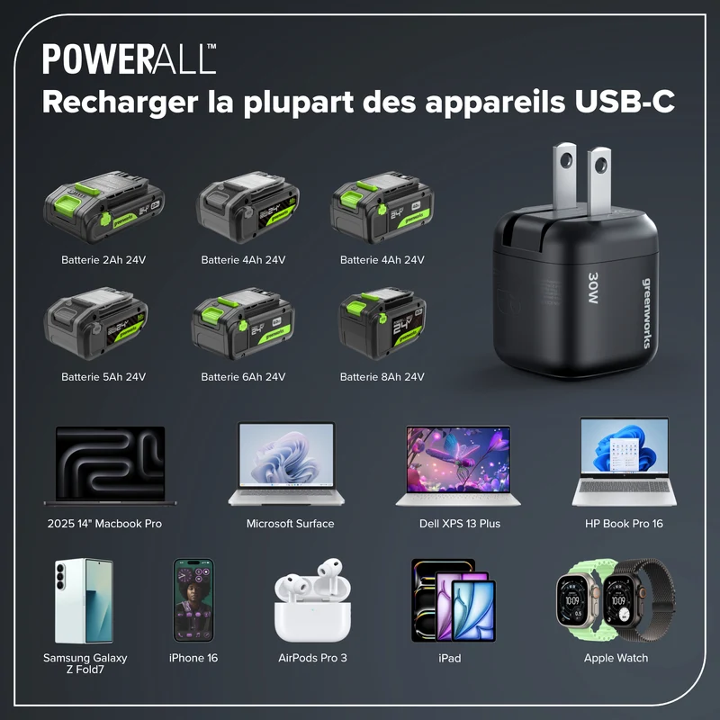 30W Charger Block with USB-C Port