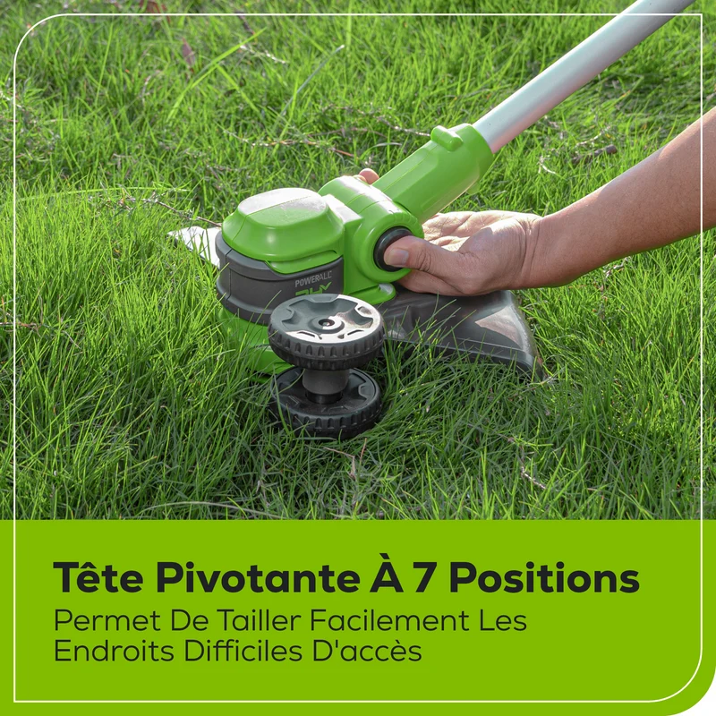 24V 13" Cordless Battery String Trimmer, 4.0Ah Battery and Charger Included