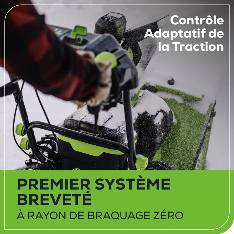 80V 24" Dual Stage Snow Thrower, (3) 4.0Ah Batteries and Charger BONUS: Protective Cover