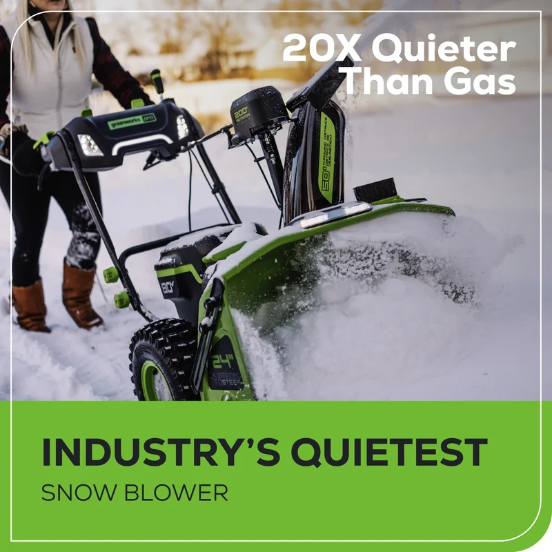 Greenworks 80V 24'' Dual Stage Snow Thrower (Tool Only)