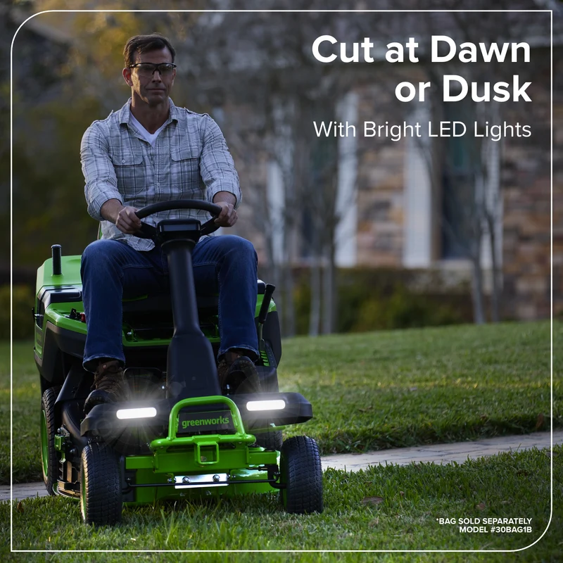 80V 30" CrossoverT Riding Lawn Tractor, (4) 6.0Ah Batteries and 600 Watt Charger Included | CRT308