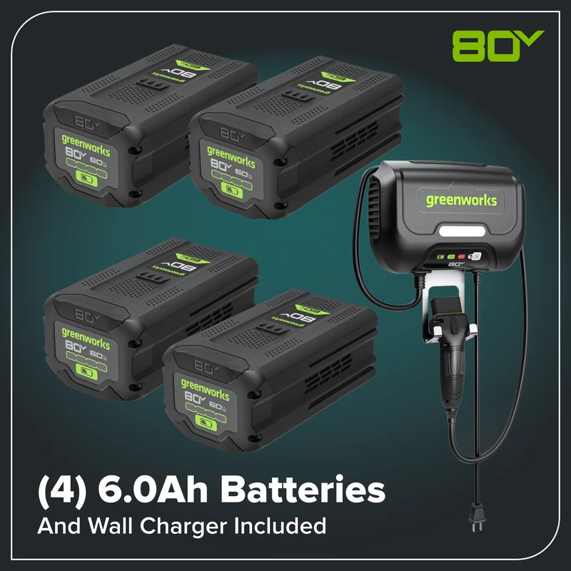 80V 30" CrossoverT Riding Lawn Tractor, (4) 6.0Ah Batteries and 600 Watt Charger Included | CRT308