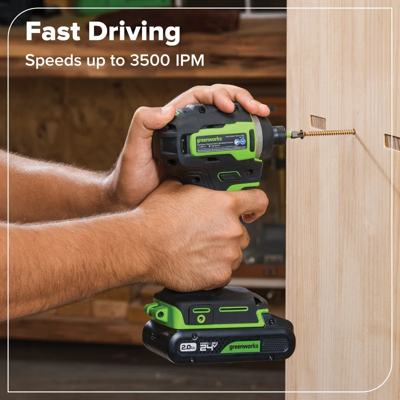24V Brushless 1950 in./lbs Impact Driver, 1/4-inch Hex Variable Speed (Tool Only)