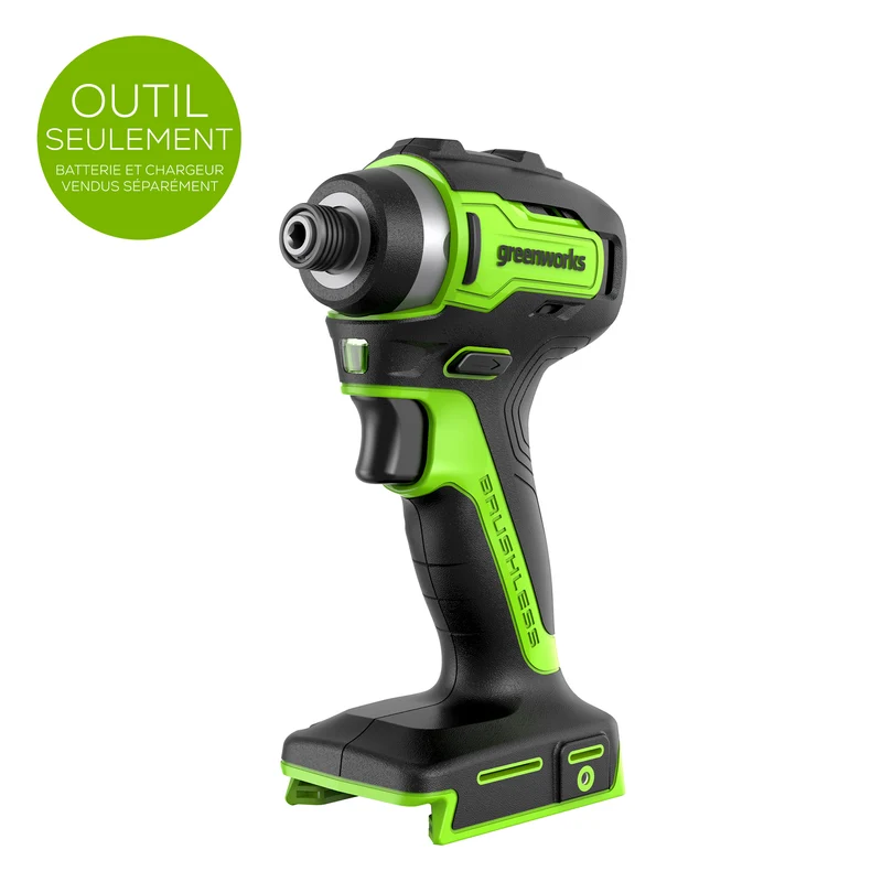 24V Brushless 1950 in./lbs Impact Driver, 1/4-inch Hex Variable Speed (Tool Only)