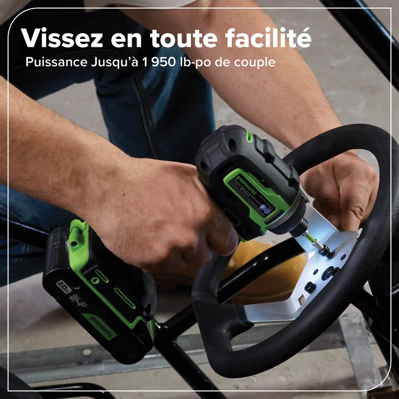 24V Brushless 1950 in./lbs Impact Driver, 1/4-inch Hex Variable Speed (Tool Only)