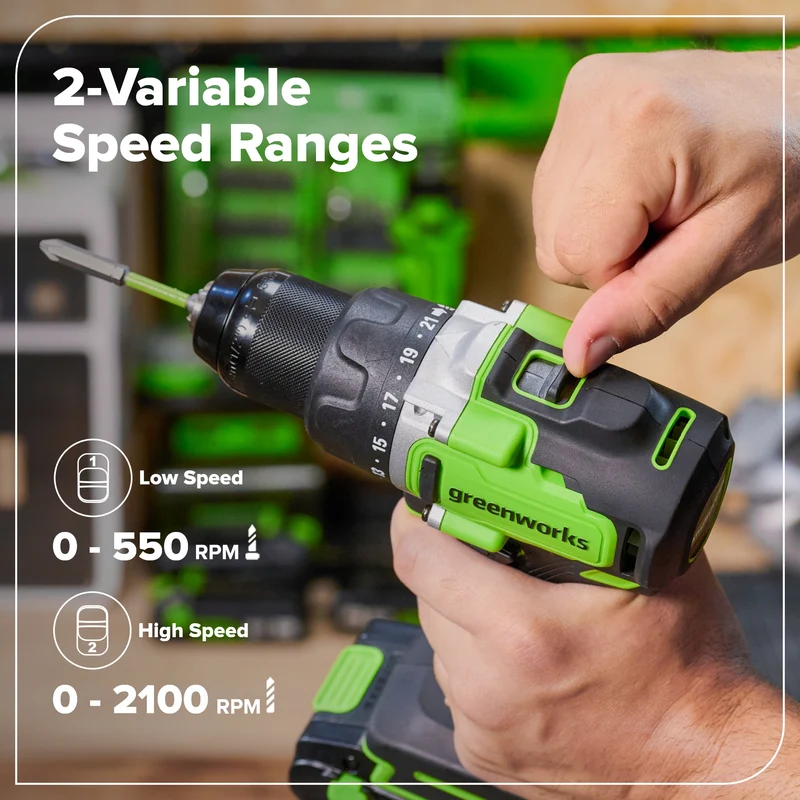 24V Cordless Brushless 1/2" Drill Driver (Tool Only)
