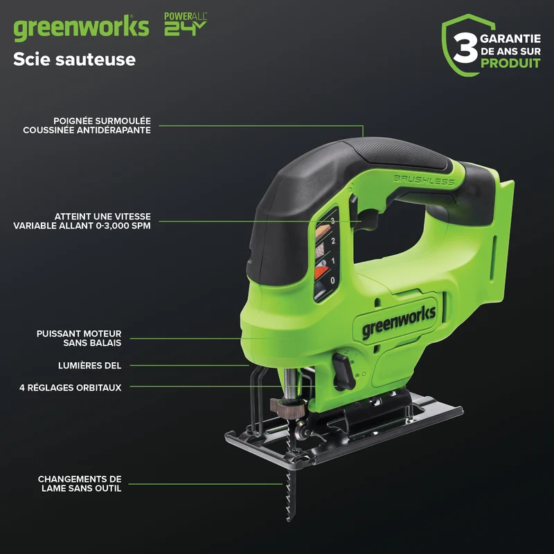 24V Brushless Jig Saw (Tool Only)