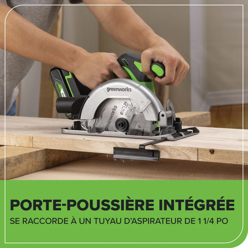 24V Brushless 6- 1/2'' Circular Saw (Tool Only)