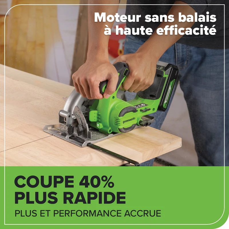 24V Brushless 6- 1/2'' Circular Saw (Tool Only)