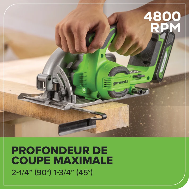 24V Brushless 6- 1/2'' Circular Saw (Tool Only)