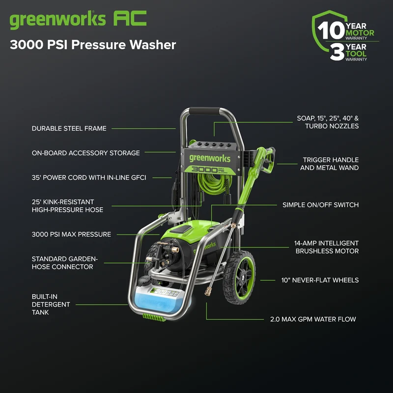 3000 PSI Electric Pressure Washer