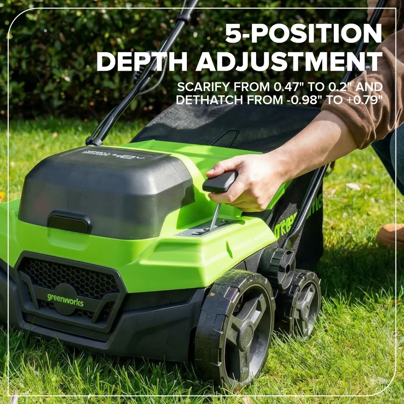 48V (24V x 2) 15" Brushless Dethatcher / Scarifier (Tool Only)