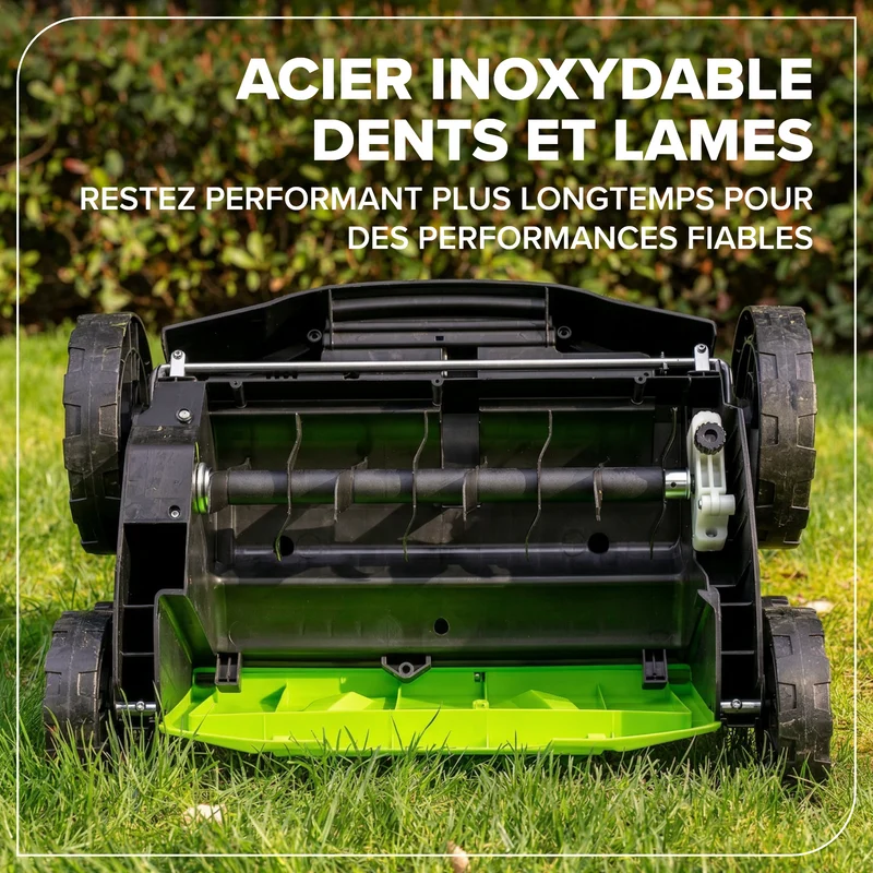 48V (24V x 2) 15" Brushless Dethatcher / Scarifier (Tool Only)