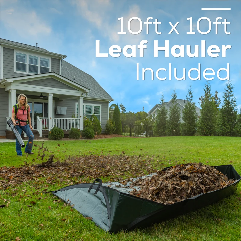 80V 780 CFM Brushless Cordless Backpack Blower with Leaf Hauler (Tool Only)