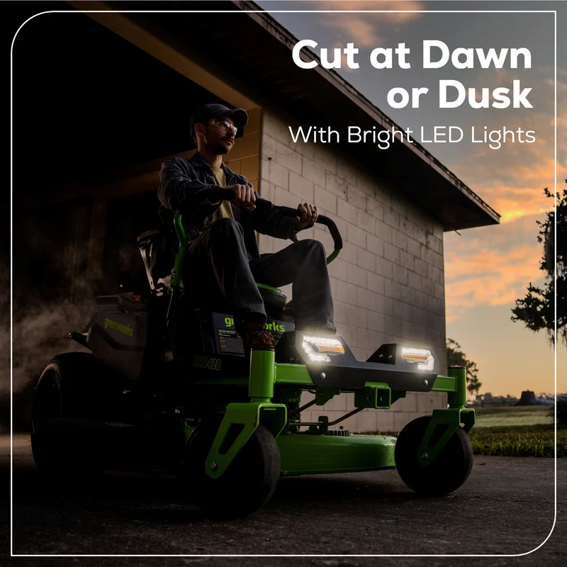 80V 42" CROSSOVERZ Zero Turn Lawn Mower, (4) 5.0Ah Batteries and (600W) Plug in Charger Included | CRZ4282